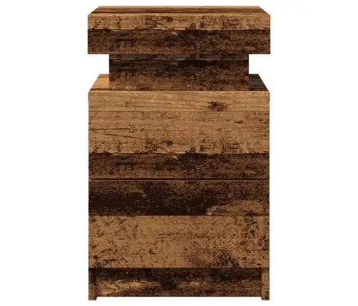 Naktsskapīši Ar Led 2 Gab., 35X39X55 Cm, Inženierijas Koks Vidaxl