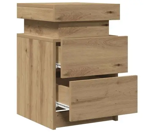 Naktinė Spintelė Su Led, Artisano Ąžuolo, 35X39X55cm Mediena