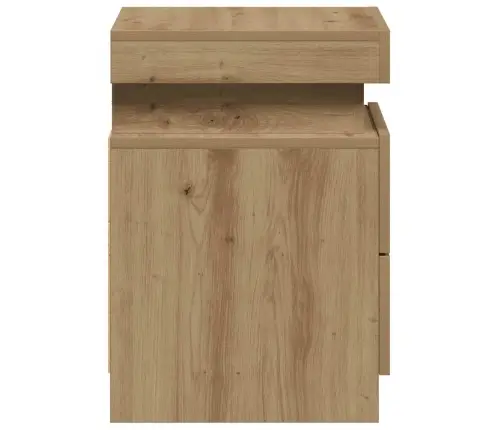 Naktinė Spintelė Su Led, Artisano Ąžuolo, 35X39X55cm Mediena