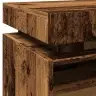 Naktsskapīši Ar Led Gaismām 2 Gab Old Wood 40X39X48,5 Cm Vidaxl