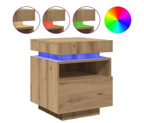 Led-Valgustitega Öökapp Artisan Tamm 40X39X48,5 Cm Led-Valgustitega Öökapp Artisan Tamm 40X39X48,5 Cm