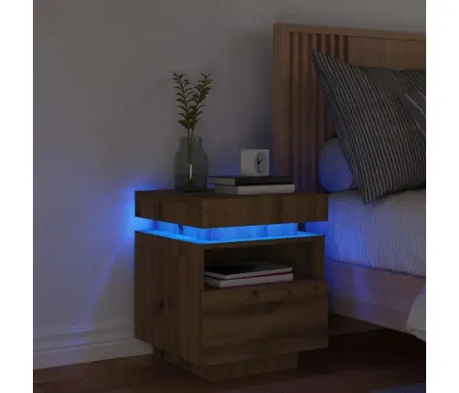 Led-Valgustitega Öökapp Artisan Tamm 40X39X48,5 Cm Led-Valgustitega Öökapp Artisan Tamm 40X39X48,5 Cm