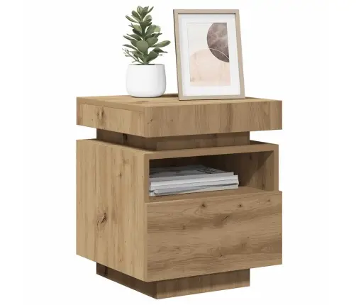 Led-Valgustitega Öökapid 2 Tk Artisan Oak 40X39X48,5 Cm