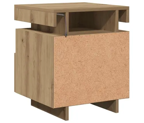 Led-Valgustitega Öökapid 2 Tk Artisan Oak 40X39X48,5 Cm