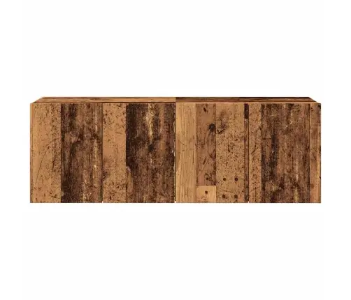 Seinale Kinnitatavad Telerikapid 2 Tk, Vana Puit, 60X30X41 Cm