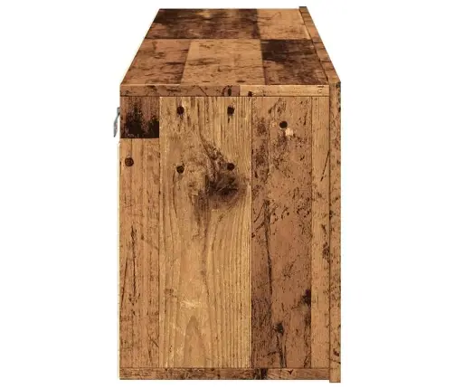 Seinale Kinnitatavad Telerikapid 2 Tk, Vana Puit, 60X30X41 Cm