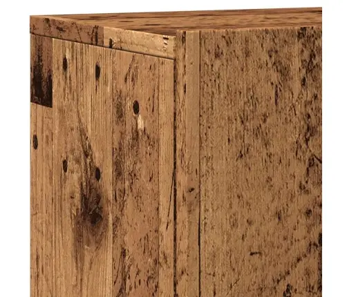 Seinale Kinnitatavad Telerikapid 2 Tk, Vana Puit, 60X30X41 Cm