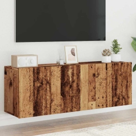 Sienas Tv Skapīši, 2 Gab., Veca Koka, 60X30X41 Cm Vidaxl