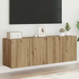 Sieninės Tv Spintelės, 2Vnt., Ąžuolo, 60X30X41Cm