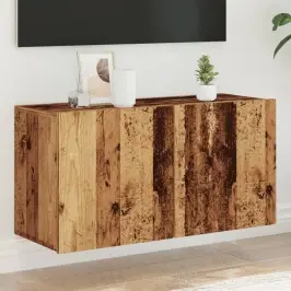 Tv Sienas Skapītis, Veca Koka, 80X30X41 Cm Vidaxl