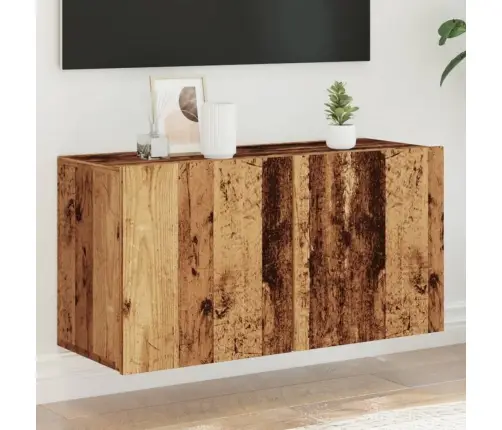 Tv Sienas Skapītis, Veca Koka, 80X30X41 Cm Vidaxl