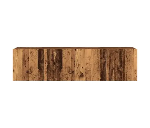Sieninės Tv Spintelės, 2Vnt., Medienos, 80X30X41Cm Sieninės Tv Spintelės, 2Vnt., Medienos, 80X30X41Cm