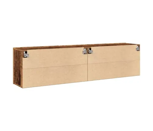 Sieninės Tv Spintelės, 2Vnt., Medienos, 80X30X41Cm Sieninės Tv Spintelės, 2Vnt., Medienos, 80X30X41Cm