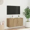 Tv Sienas Skapītis, Koka Krāsa, 80X30X41 Cm Vidaxl