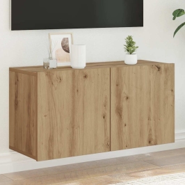 Tv Sienas Skapītis, Koka Krāsa, 80X30X41 Cm Vidaxl