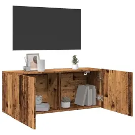 Tv Sienas Skapītis, Veca Koka, 100X30X41 Cm Vidaxl