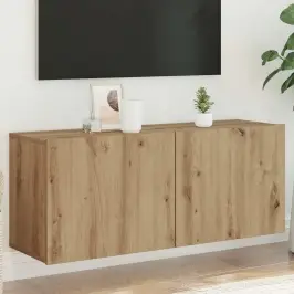 Tv Sienas Skapītis, Koka Krāsā, 100X30X41 Cm Vidaxl