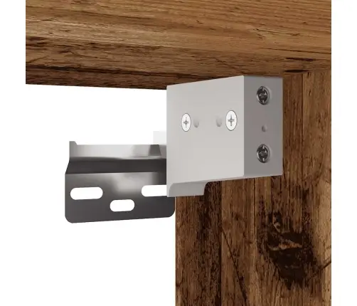 Televizoriaus Sieninė Spintelė Su Led Lemputėmis Old Wood