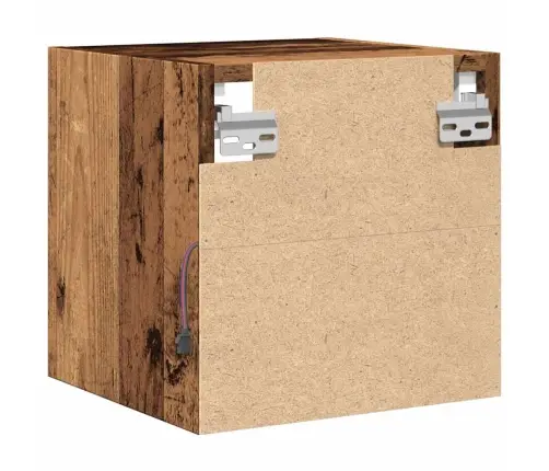 Televizoriaus Sieninė Spintelė Su Led Lemputėmis Old Wood