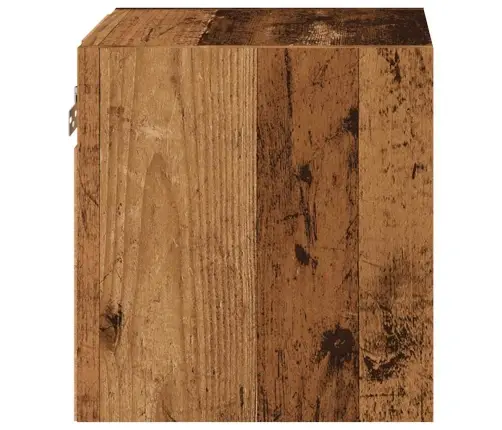 Tv Sienas Skapji Ar Led Gaismām 2 Gab Vecs Koks 30X28,5X30 Cm Vidaxl