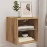 Sieninė Tv Spintelė Su Led Lemputėmis, Artisano, 30X28,5X30Cm