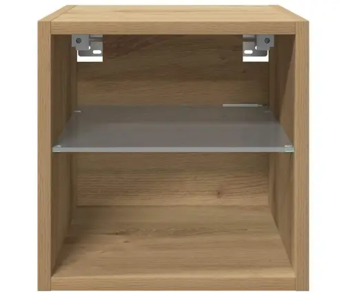 Sieninės Tv Spintelės Su Led, 2Vnt., Artisano, 30X28,5X30Cm Sieninės Tv Spintelės Su Led, 2Vnt., Artisano, 30X28,5X30Cm