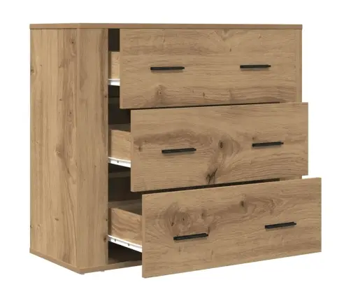 Šoninė Spintelė, Artisano Ąžuolo, 80X33X70cm Apdirbta Mediena