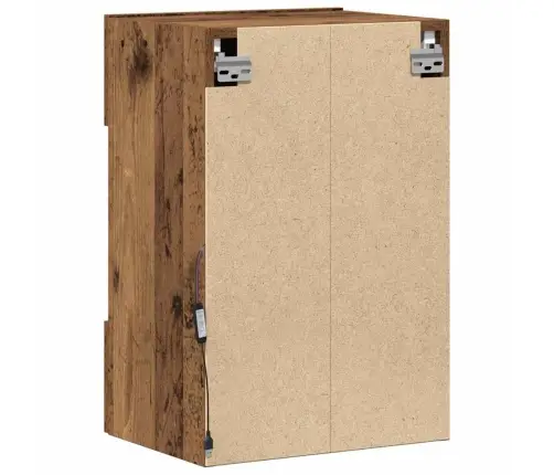 Sienas Skapīši Ar Led Apgaismojumu Televizoram 2 Gab Old Wood 40X30X60,5 Cm Vidaxl