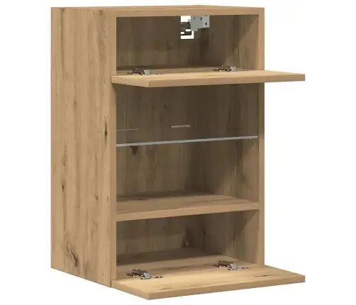 Sienas Skapīši Ar Led Apgaismojumu Televizoram 2 Gab Artisan Oak 40X30X60,5 Cm Vidaxl
