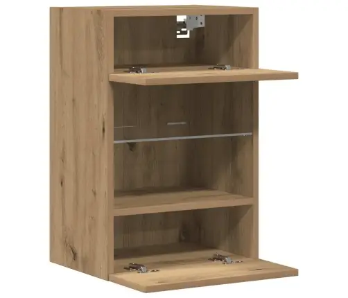 Sienas Skapīši Ar Led Apgaismojumu Televizoram 2 Gab Artisan Oak 40X30X60,5 Cm Vidaxl