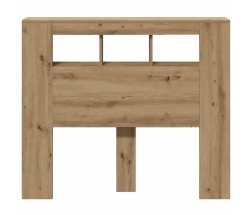 Gultas Galvgalis Ar Led, Koka Krāsa, 120X18,5X103,5 Cm, Koks Vidaxl