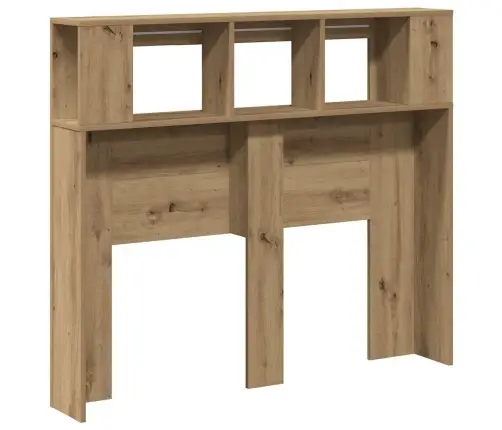 Gultas Galvgalis Ar Led, Koka Krāsa, 120X18,5X103,5 Cm, Koks Vidaxl