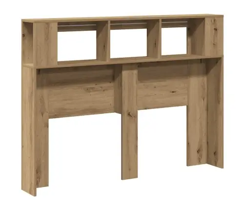 Gultas Galvgalis Ar Led, Koka Krāsa, 140X18,5X103,5 Cm, Koks Vidaxl