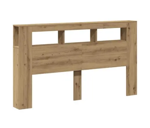 Gultas Galvgalis Ar Led, Koka Krāsa, 180X18,5X103,5 Cm, Koks Vidaxl