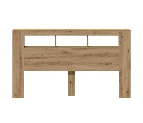 Gultas Galvgalis Ar Led, Koka Krāsa, 180X18,5X103,5 Cm, Koks Vidaxl