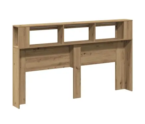 Gultas Galvgalis Ar Led, Koka Krāsa, 180X18,5X103,5 Cm, Koks Vidaxl