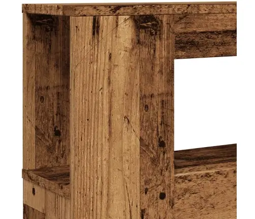 Gultas Galvgalis Ar Led, Veca Koka, 200X18,5X103,5 Cm, Koks Vidaxl