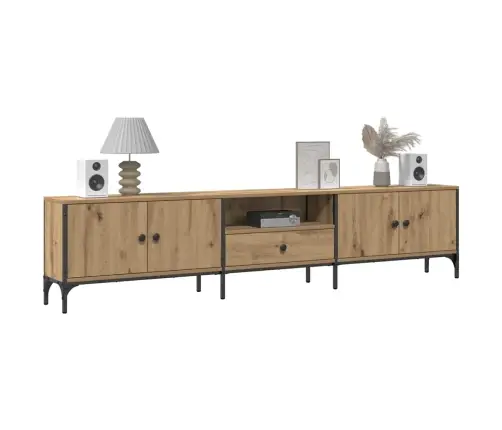 Tv Skapītis Ar Atvilktnēm, 200X25X44 Cm, Inženierijas Koks Vidaxl