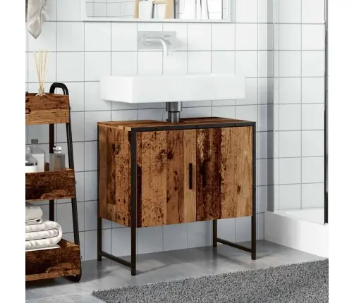 Vonios Kriauklė Sena Mediena 60X33X60 Cm Inžinierinė Mediena