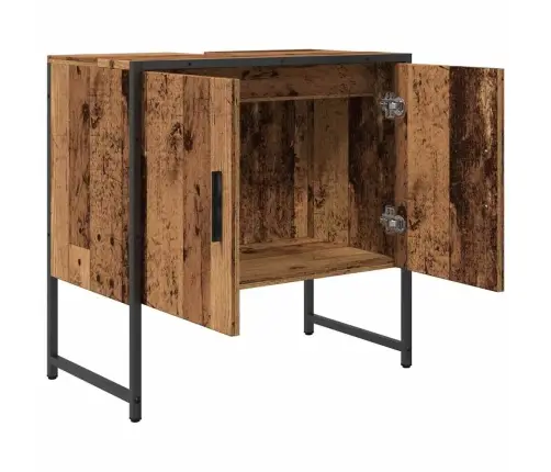 Vonios Kriauklė Sena Mediena 60X33X60 Cm Inžinierinė Mediena