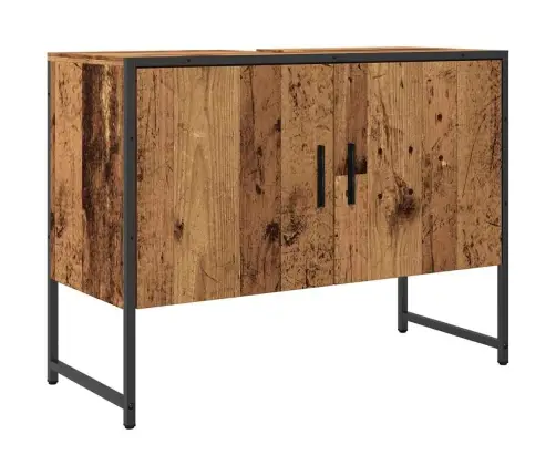 Vannasistabas Skapītis Veca Koka 80X33X60 Cm Inženierijas Koks Vidaxl