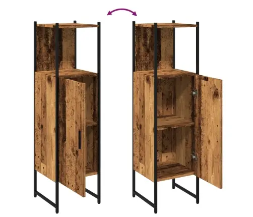 Vannitoa Kapp Vana Puit 33X33X120,5 Cm Tehnikapuit