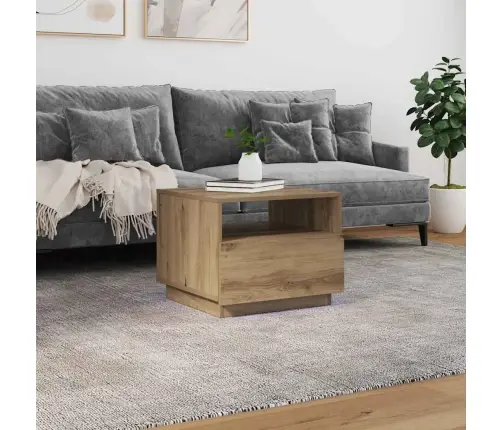 Kafijas Galdiņš Ar Led, Koka Krāsa, 50X49X40 Cm Vidaxl Kafijas Galdiņš Ar Led, Koka Krāsa, 50X49X40 Cm Vidaxl