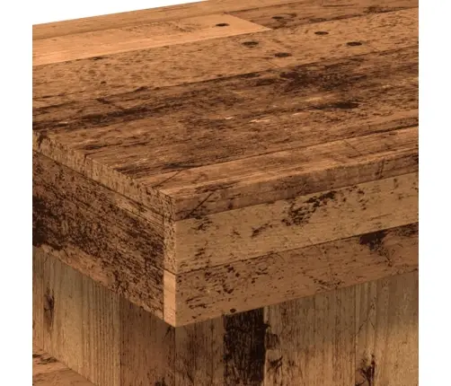 Kafijas Galdiņš Ar Led, Veca Koka, 50X50X40 Cm Vidaxl