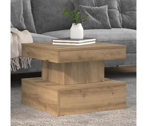 Kavos Staliukas Su Led Lemputėmis, Artisano Ąžuolo, 50X50X40Cm