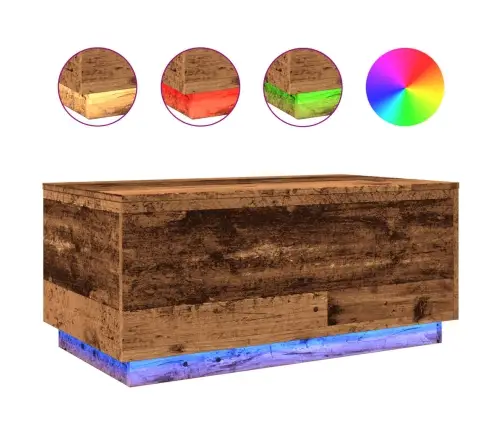 Kafijas Galdiņš Ar Led, Veca Koka, 90X50X40 Cm Vidaxl Kafijas Galdiņš Ar Led, Veca Koka, 90X50X40 Cm Vidaxl