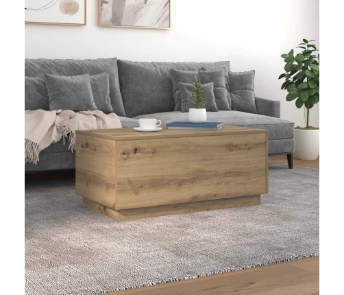 Kafijas Galdiņš Ar Led, Koka Krāsa, 90X50X40 Cm Vidaxl
