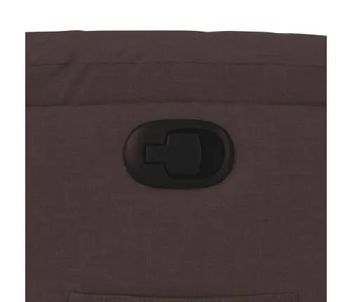 Atpūtas Krēsls, Atgāžams, Tumši Brūns Audums Vidaxl