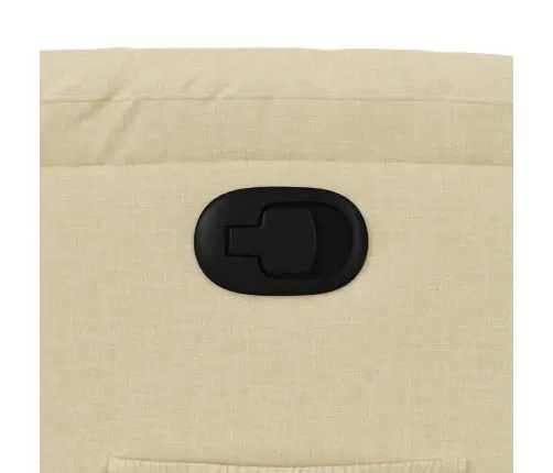 Atpūtas Krēsls, Atgāžams, Krēmkrāsas Audums Vidaxl