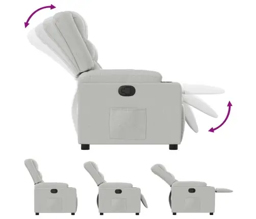 Atzveltnes Krēsls Mākonis Pelēks Audums Vidaxl